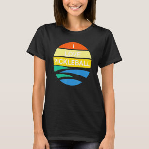 I Love Pickleball Sunshine Retro Quote T-Shirt