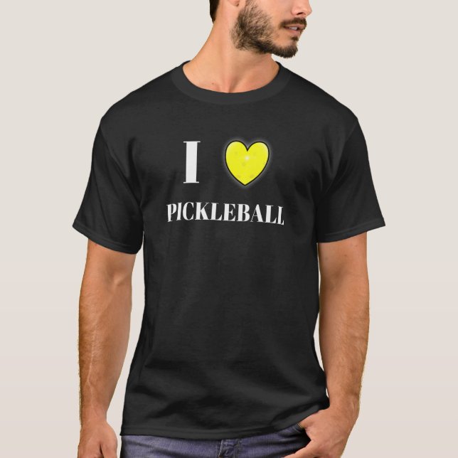 I Love Pickleball Tshirt (Front)
