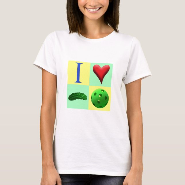 I Love Pickleball Tshirt (Front)