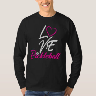 I Love Pickleball With Paddle Sports For Mens T-Shirt