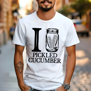 I Love Pickled Cucumber - Vintage Pickle Cucumber T-Shirt