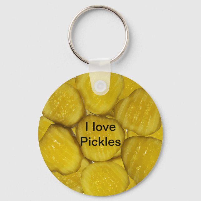 I Love Pickles Keychains (Front)