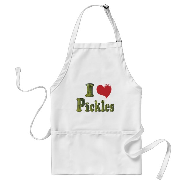 I Love Pickles Standard Apron (Front)