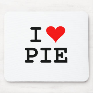 I love pie (black lettering) mouse pad