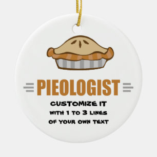 I Love Pie Ceramic Ornament