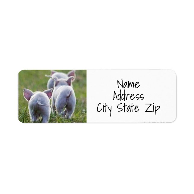 ****I LOVE PIGGIES**** RETURN ADDRESS LABEL (Front)