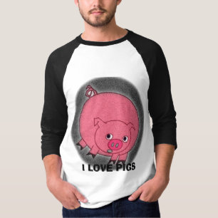 I LOVE PIGS ( PIGS ON BOTH SIDES) T-Shirt