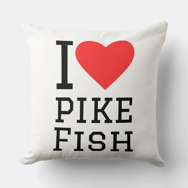 I love pike fish cushion (Front)