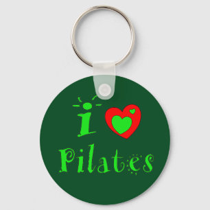 I Love Pilates Keychain