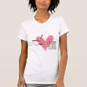 I LOVE PILATES Pilates Pose with a Ball T-Shirt