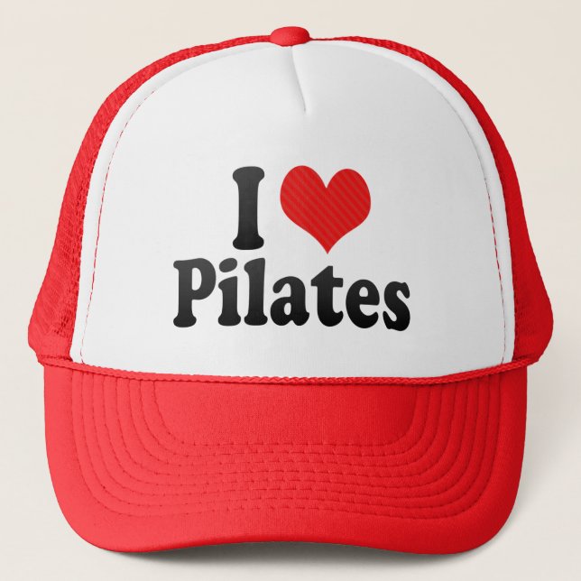 I Love Pilates Trucker Hat (Front)