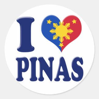 I Love Pinas Classic Round Sticker