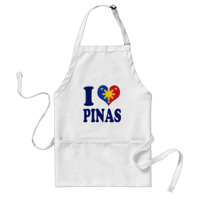 I Love Pinas Standard Apron (Front)