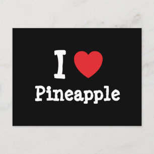 I love Pineapple heart T-Shirt Postcard