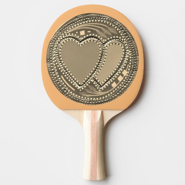 I love Ping Pong with compassion Ping Pong Paddle (Front)