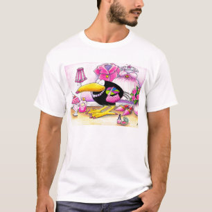 I love PINK crow tee shirt