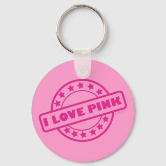 I Love Pink Key Ring
