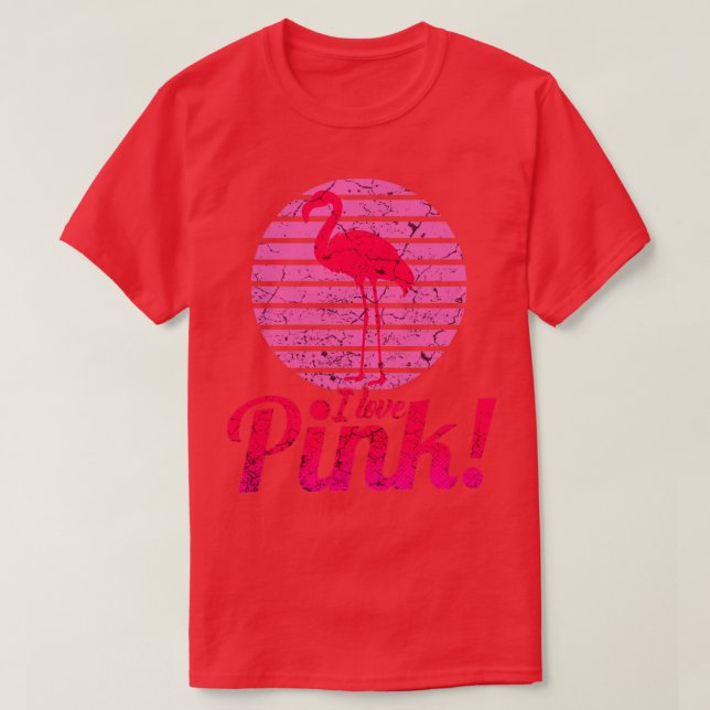 I Love Pink T-Shirt (Design Front)
