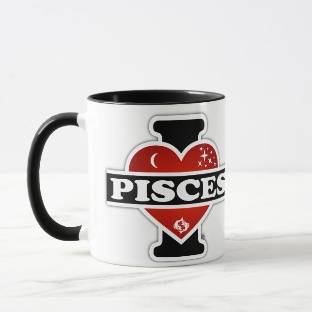 I Love Pisces Mug (Left)