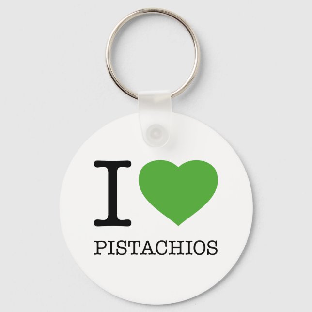 I LOVE PISTACHIOS KEY RING (Front)
