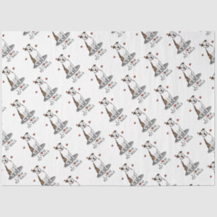 I Love Pit Bulls (lt brindle white 3) Tissue Paper