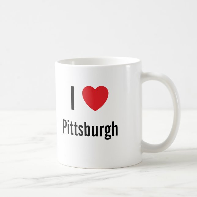 I love Pittsburgh Coffee Mug (Right)