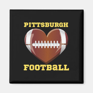 I Love Pittsburgh Football Heart Women Toddler Gir Magnet