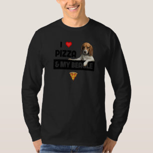 I Love Pizza And My Beagle Dog Owner Pepperoni Foo T-Shirt