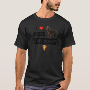 I Love Pizza And My Boykin Spaniel Dog Pepperoni F T-Shirt