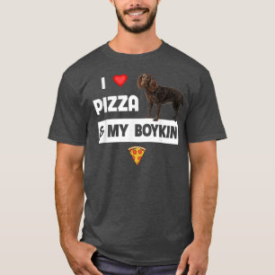 I Love Pizza and My Boykin Spaniel Dog Pepperoni F T-Shirt
