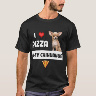I Love Pizza and My Chihuahua Dog Owner Pepperoni T-Shirt