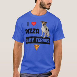 I Love Pizza And My Jack Russell Terrier Dog Peppe T-Shirt