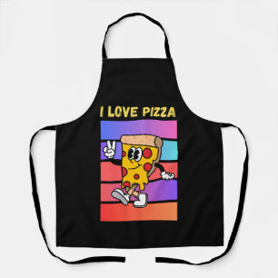 I love pizza. apron