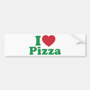 I Love Pizza Bumper Sticker