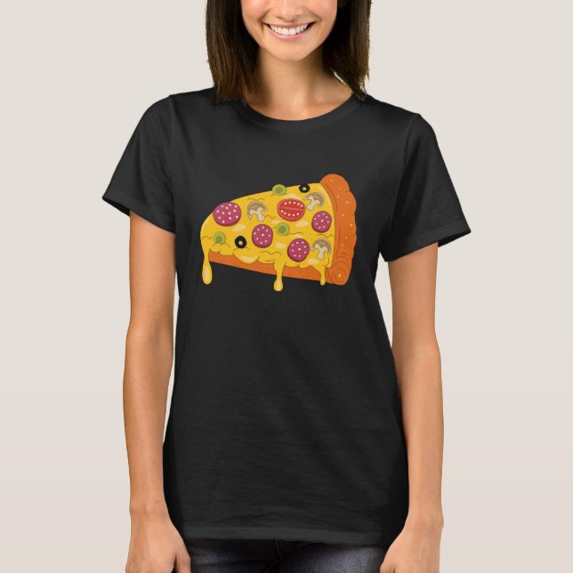 I Love Pizza  Food  Foodie T-Shirt (Front)