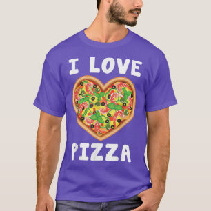 I Love Pizza Food Lovers Heart Gift Funny 2011278 T-Shirt