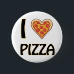 I love Pizza – Funny Food Lover Gift 6 Cm Round Badge<br><div class="desc">I Love Pizza - Heart-Shaped Pepperoni Design. For all the pizza enthusiasts out there! This design showcases a heart made of delicious pepperoni pizza and bold black lettering, perfect for expressing your love for everyone’s favourite cheesy delight. Whether you’re a fan of New York-style slices, deep dish, or thin crust,...</div>