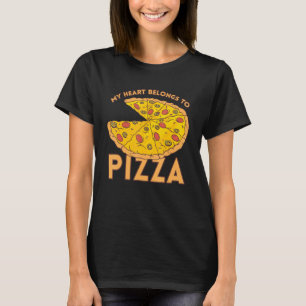 I Love Pizza Heart Valentines Day T-Shirt
