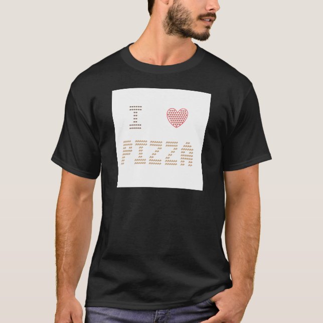 I Love Pizza / I Heart Pizza - Emoji Art T-Shirt (Front)