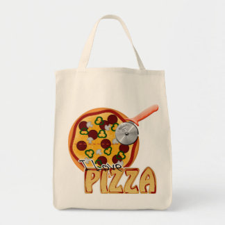 I Love Pizza - Organic Grocery Tote