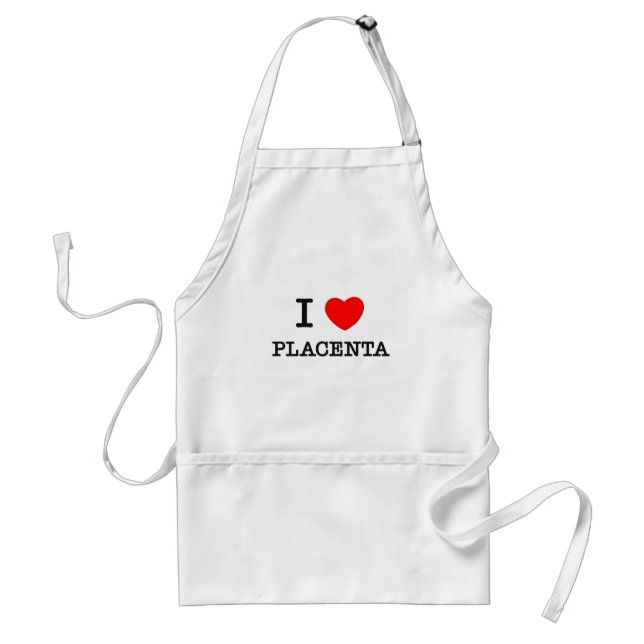I Love Placenta Standard Apron (Front)