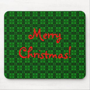 I Love Plaid- Christmas Green Mouse Pad