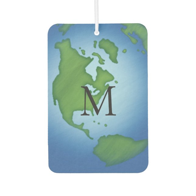 I Love Planet Earth Environmental Awareness Custom Car Air Freshener (Front)