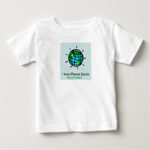 I love Planet Earth - Wildthing - Conservation - Baby T-Shirt
