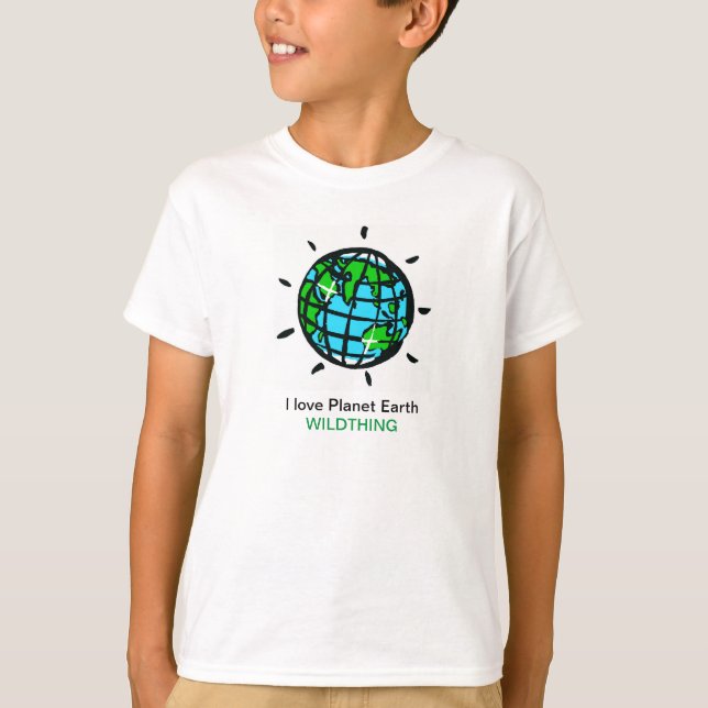 I love  Planet Earth - Wildthing - Nature - T-Shirt (Front)