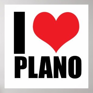 I love Plano Poster