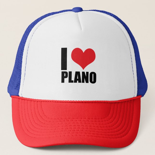 I love Plano Trucker Hat (Front)