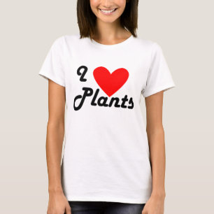 I Love Plants Cute Home Garden Retro T-Shirt
