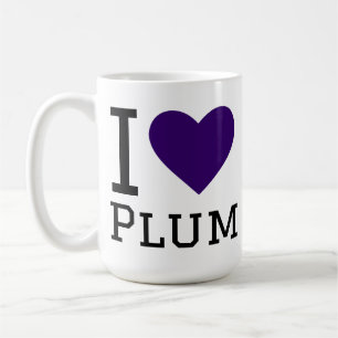 I love plum coffee mug