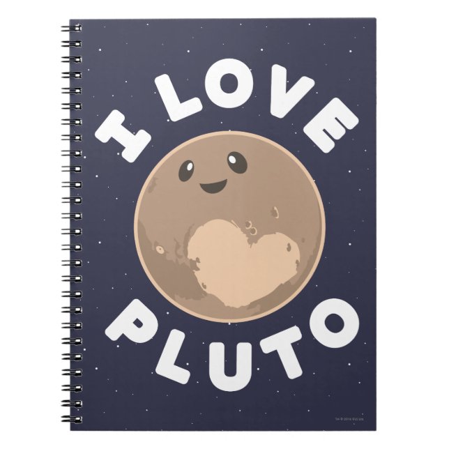 I Love Pluto Notebook (Front)